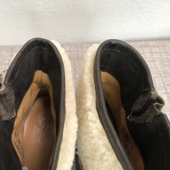 Coach Gabriella Chestnut Natural Vtg Leather Shearling, Ankle Boot Women Size 6B - Picture 7 of 8